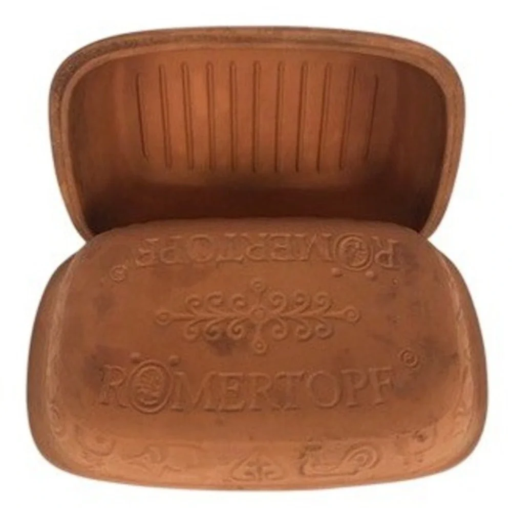 VTG ROMERTOPF #107 Terracotta Clay Baking Dutch Oven Roaster Bay West Germany